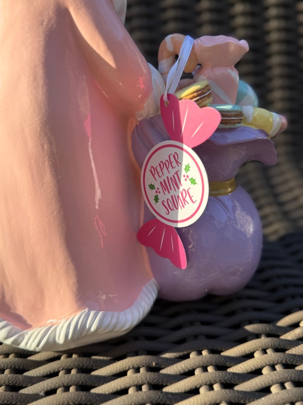 Pastel Candy Santa Figurine - NWT - Picture 12 of 16